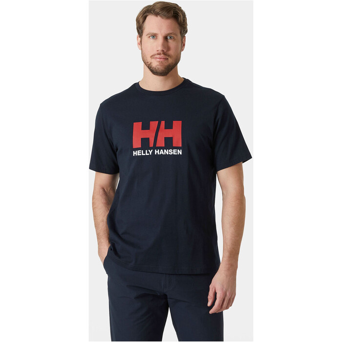 2024 Helly Hansen Mens Logo T-shirt 2.0 30396 - Navy